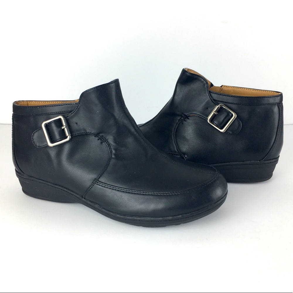 Comfort View Women's Black Ankle Boots Shoe's
